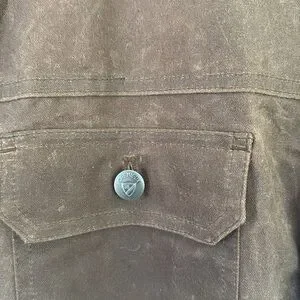CREAMEAUX Waxed Leather Jacket