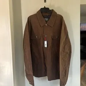 CREAMEAUX Waxed Leather Jacket