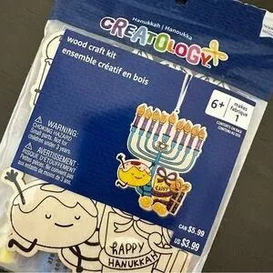 Creatology Happy Hanukkah Menorah Wood Craft Kits DIY Kids Project Jewish NWT