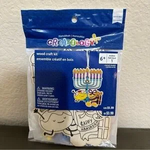 Creatology Happy Hanukkah Menorah Wood Craft Kits DIY Kids Project Jewish NWT