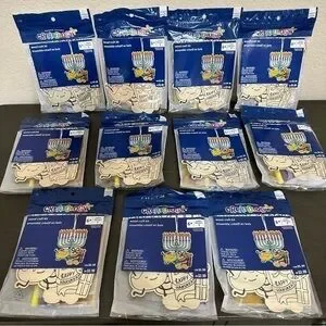 Creatology Happy Hanukkah Menorah Wood Craft Kits DIY Kids Project Jewish NWT