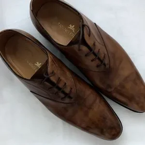 Crisci Handmade Brown Lace-up Shoe