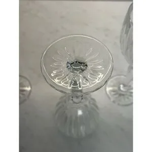 Cristal D'Arques-Durand Antique Clear 8" Water Goblets/Wine Glasses 6 In Lot