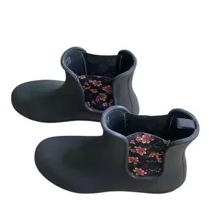 Croc Blue Floral Rain Boots