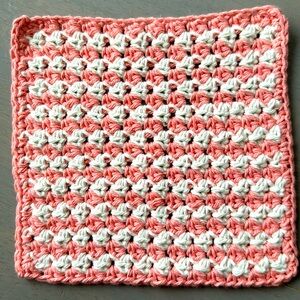 Crocheted Washcloth Or Crochet Dishcloth 100% COTTON Hand Crafted Cottoon