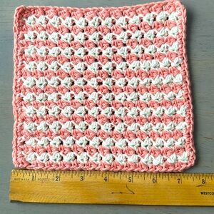 Crocheted Washcloth Or Crochet Dishcloth 100% COTTON Hand Crafted Cottoon