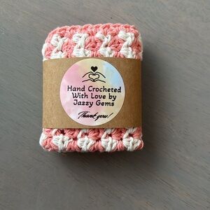Crocheted Washcloth Or Crochet Dishcloth 100% COTTON Hand Crafted Cottoon