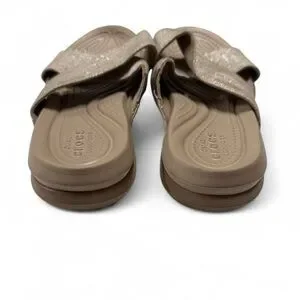 CROCS Women's Sandals In Metallic Tan