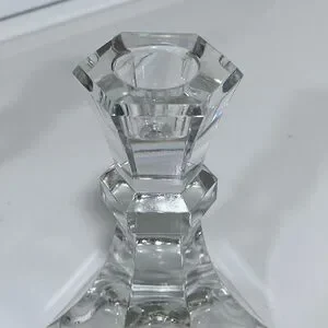 Crystal Taper Candle Holders Set Of 2