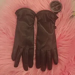 Cuddl Duds Genuine Leather gloves  touch screen compatible  S