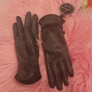 Cuddl Duds Genuine Leather gloves  touch screen compatible  S