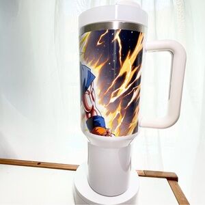 Custom Personalized Name Dragon Ball Z 30oz/40oz Tumbler With Lid Handle And St