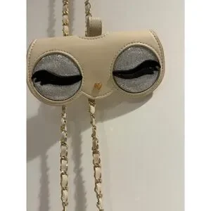 Custype Quilted Cream IPhone 15 Pro Max Crossbody Case W Sunglass Case NWOT