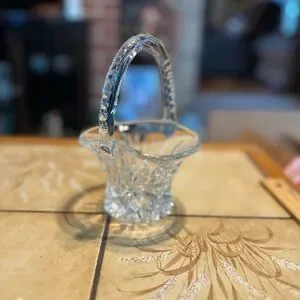 Cut Crystal Decorative Basket