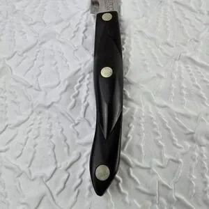Cutco Butcher Knife 1722 JC Classic Brown Handle Kitchen Made USA