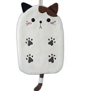 Cute Hanging Cat Hand Towel