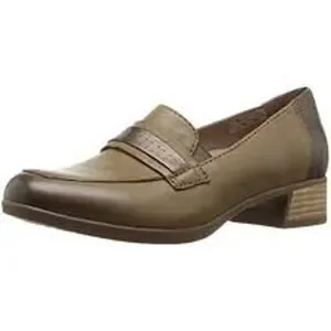 Dansko Lila Taupe Burnished Slip-On Loafers Shoes Size 37 US 7