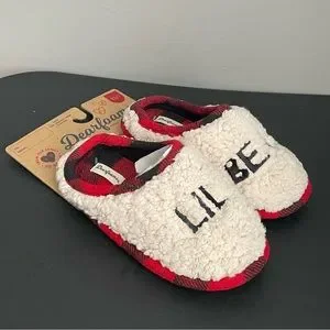 Dearfoams Lil Bear Kids Sherpa Clog Cozy Winter Holiday Christmas Slipper