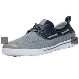 Del Marina 3-01 Skuze men’s boat shoes size 11.5 gray navy mesh