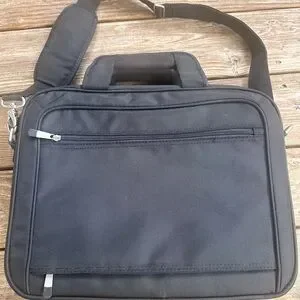 Dell Black And Silver Laptop Bag
