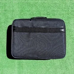 Dell Black Multi-Pocket Laptop 15" Shoulder Padded Briefcase Carry Case Bag New