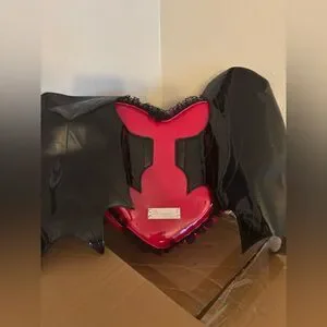 Demonia Black And Red Winged Heart Backpack