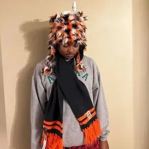 Detroit Tigers Tiger Faux Fur Hat W/ Ear Sequins Details