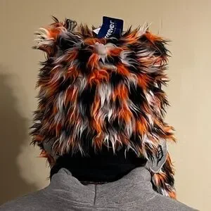 Detroit Tigers Tiger Faux Fur Hat W/ Ear Sequins Details
