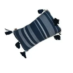 DEVI DESIGNS Tassel Ends Rope Corded Trim Throw Pillow