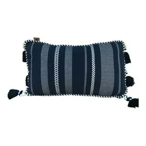 DEVI DESIGNS Tassel Ends Rope Corded Trim Throw Pillow