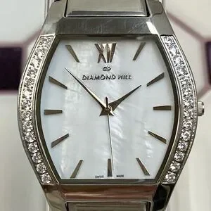 Diamond Hill Swiss Made Stainless Tonneau MOP Dial Men’s? Unisex Dress Watch