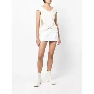Dion Lee Chunky Cable Knit Cream Vest Size 6