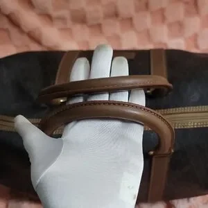 Dior Elegant Black And Brown Duffel Bag