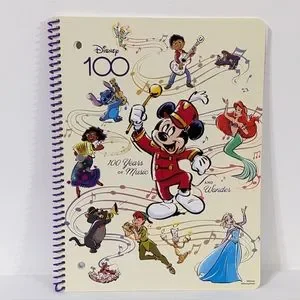 Disney 100 Spiral Journal Notebook 10.5 in x 8 in NEW