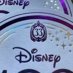 Disney 100th Year Anniversary Club 33 Foil Embossed Paper Coasters Set Of 4