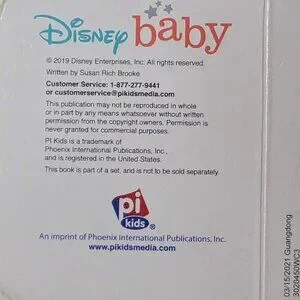 Disney Baby Lot Of 7 Princess Mini Board Books 3" Square Toddlers Kids Babies