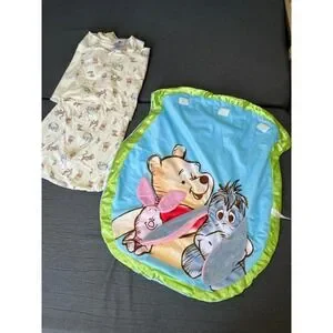 Disney Baby Winnie the Pooh Tummy Time Mat 26x22 With Sleep Sack Swaddle