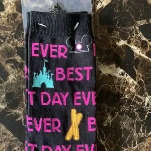 Disney “best Day Ever” Socks Brand New