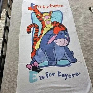 Disney Eeyore And Tigger Swim And Bath Towel Vintage
