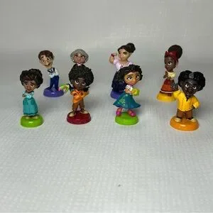 Disney Encanto Figures Mini Cake Toppers Lot JAKKS Pacific 8 Pieces 1.5"-2"