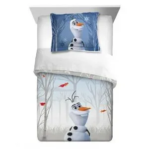 Disney Frozen Olaf Kids Comforter and Sham 2-Piece Set Twin/Full Reversible