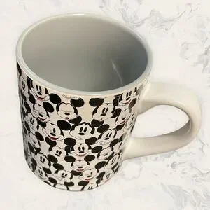 Disney Mickey Coffee Mug - 14 Oz - Black And white