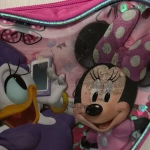 Disney Minnie And Daisy Heart Bag - Pink And Purple