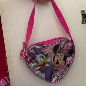 Disney Minnie and Daisy Heart Bag - Pink and Purple