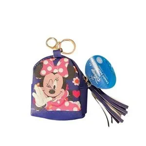 Disney Minnie Mouse Candy Backpack Purple Keychain Bag