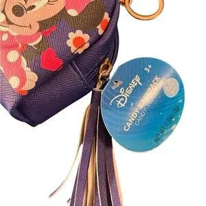 Disney Minnie Mouse Kids Mini Backpack Keychain - Blue And Pink