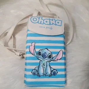 Disney Ohana Stitch Danielle Nicole Tech Crossbody Bag Women's