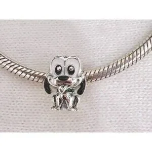 Disney Pluto Charm Charms For Pandora Bracelet S925 ALE Sterling Silver Charm