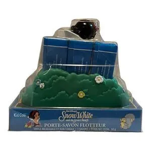 Disney Snow White Seven Dwarfs Floating Soap Dish & 3 Soaps Vintage 1990s New