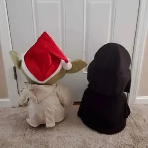 Disney Star Wars Darth Fader & Yoda Christmas Porch Greeters Decorations
